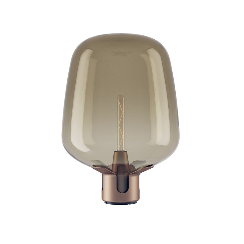 Lampe de Table en Verre - Élégante et Compacte avec Lumière LED Chaude