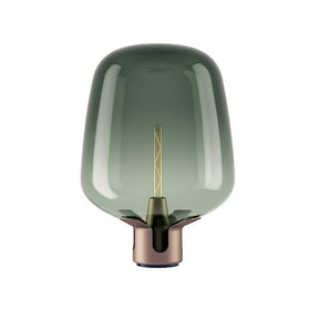 Lampe de Table en Verre - Élégante et Compacte avec Lumière LED Chaude