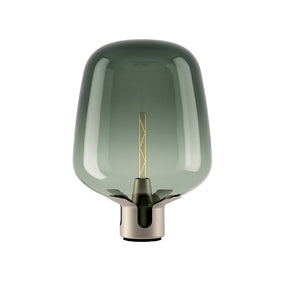 Lampe de Table en Verre - Élégante et Compacte avec Lumière LED Chaude