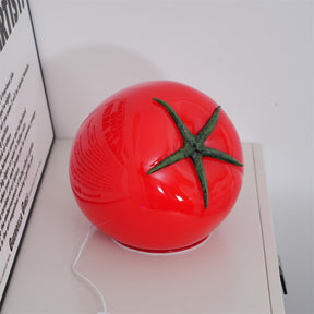 Lampe de Table en Résine Tomate - Éclairage Ludique et Ambiance Chaleureuse