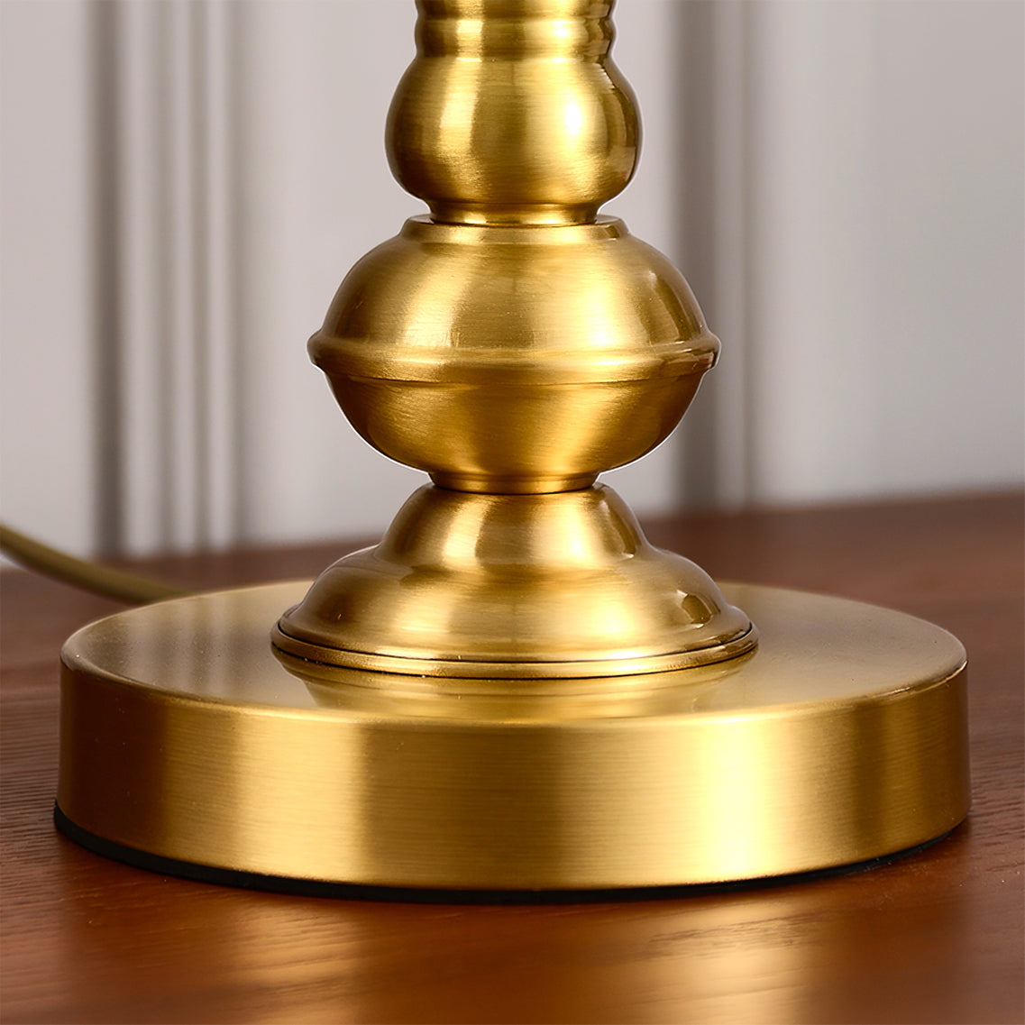 Lampe de Table en Laiton et Verre - Design Rétro Élégant et Luxueux