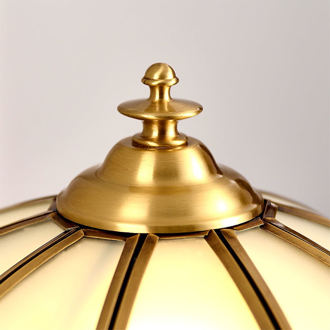 Lampe de Table en Laiton et Verre - Design Rétro Élégant et Luxueux