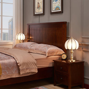 Lampe de Table en Laiton et Verre - Design Rétro Élégant et Luxueux