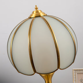Lampe de Table en Laiton et Verre - Design Rétro Élégant et Luxueux