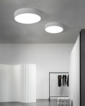 Lampe de Plafond Minimaliste - Design Brutaliste et Éclairage Doux