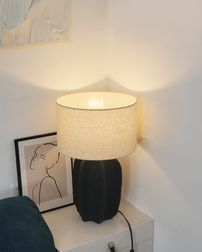 Lampe de Table Contemporaine en Céramique - Élégance et Lumière Chaleureuse