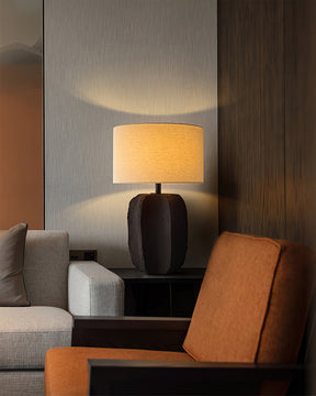 Lampe de Table Contemporaine en Céramique - Élégance et Lumière Chaleureuse