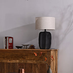 Lampe de Table Contemporaine en Céramique - Élégance et Lumière Chaleureuse