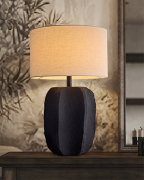 Lampe de Table Contemporaine en Céramique - Élégance et Lumière Chaleureuse
