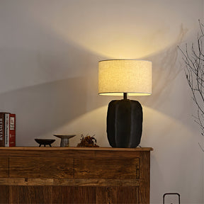 Lampe de Table Contemporaine en Céramique - Élégance et Lumière Chaleureuse