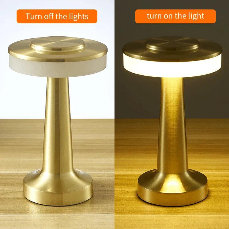 Lampe de Table LED Portable - Éclairage Ambiant avec Batterie Rechargeable