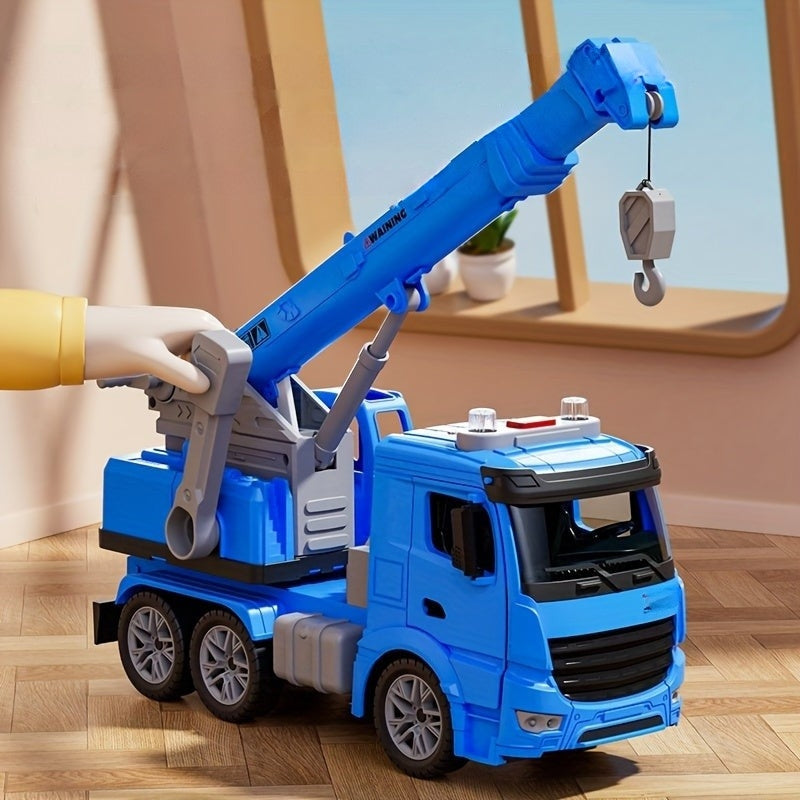 Camion Grue de Construction Éducatif - Lumières, Sons et Bras Mobile