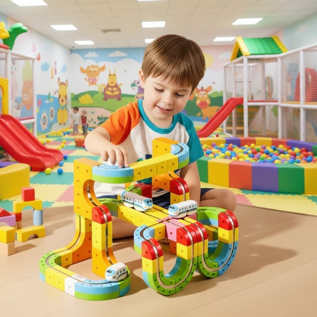 Kit de Construction Ferroviaire 3D | Apprentissage STEM Amusant et Créatif