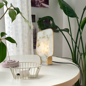 Lampe en Albâtre Élégante - Éclairage Sophistiqué pour Intérieur