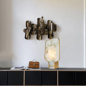 Lampe en Albâtre Élégante - Éclairage Sophistiqué pour Intérieur