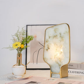 Lampe en Albâtre Élégante - Éclairage Sophistiqué pour Intérieur