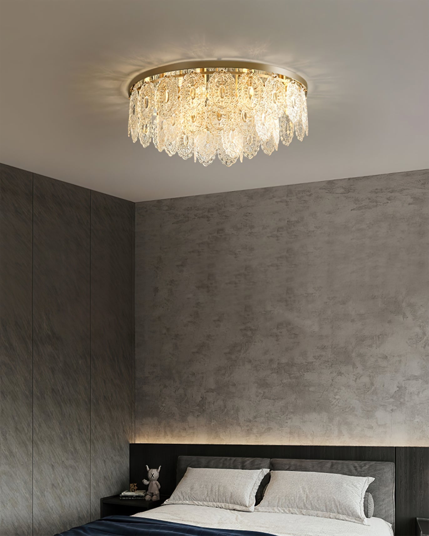Éclairage de Chambre Luxueux en Cuivre - Design Élégant et Matériaux Durables