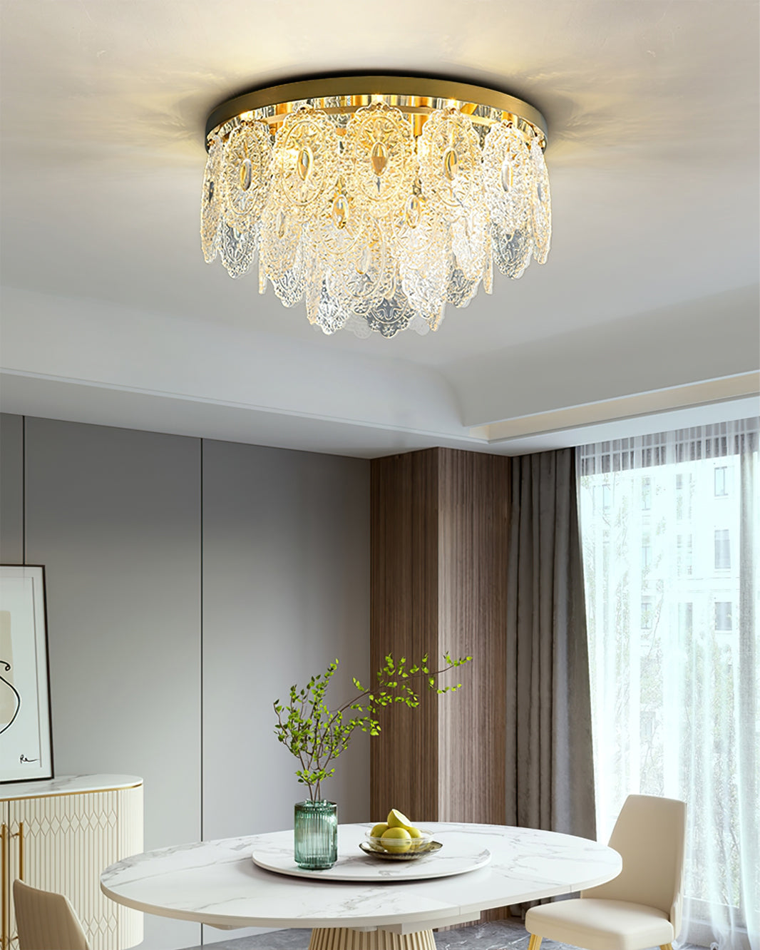 Éclairage de Chambre Luxueux en Cuivre - Design Élégant et Matériaux Durables
