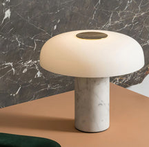 Lampe de Bureau Élégante en Marbre - Design Luxueux et Éclairage Ambiant