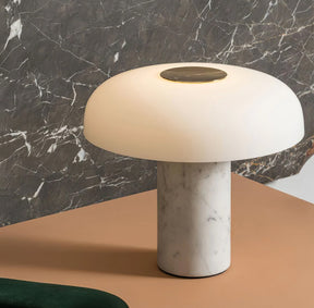 Lampe de Bureau Élégante en Marbre - Design Luxueux et Éclairage Ambiant