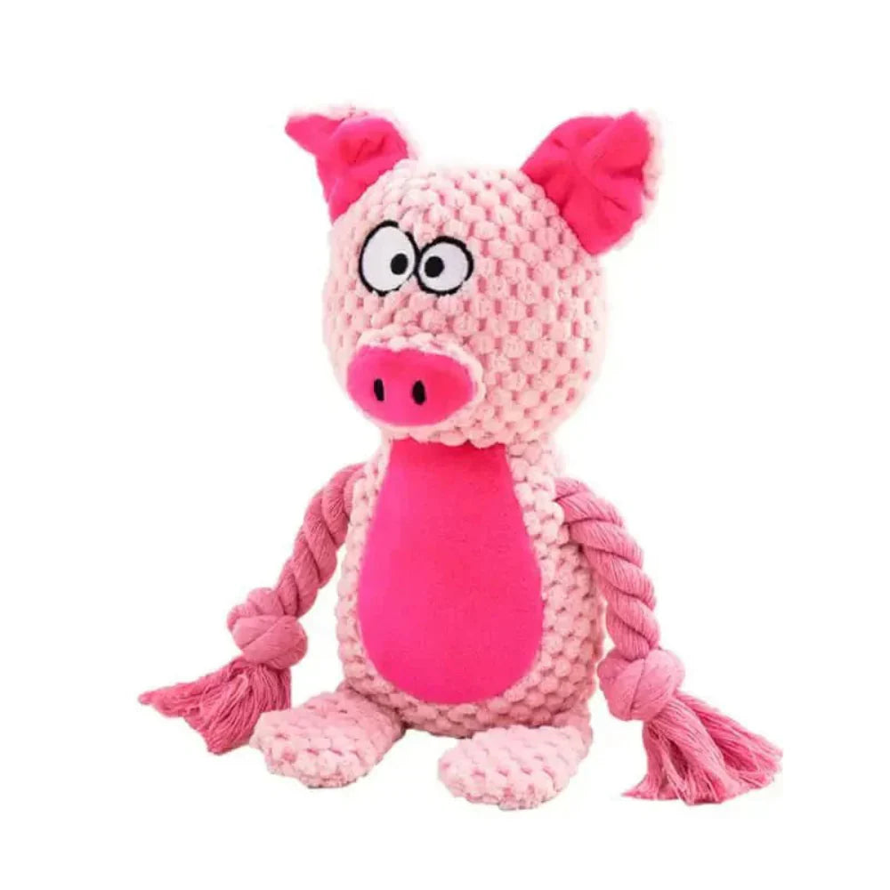 Jouet en Peluche Résistant pour Chiens - Durable et Squeaker Interactif