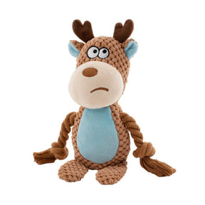 Jouet en Peluche Résistant pour Chiens - Durable et Squeaker Interactif