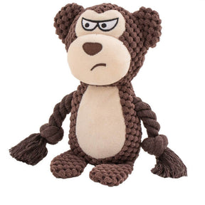 Jouet en Peluche Résistant pour Chiens - Durable et Squeaker Interactif