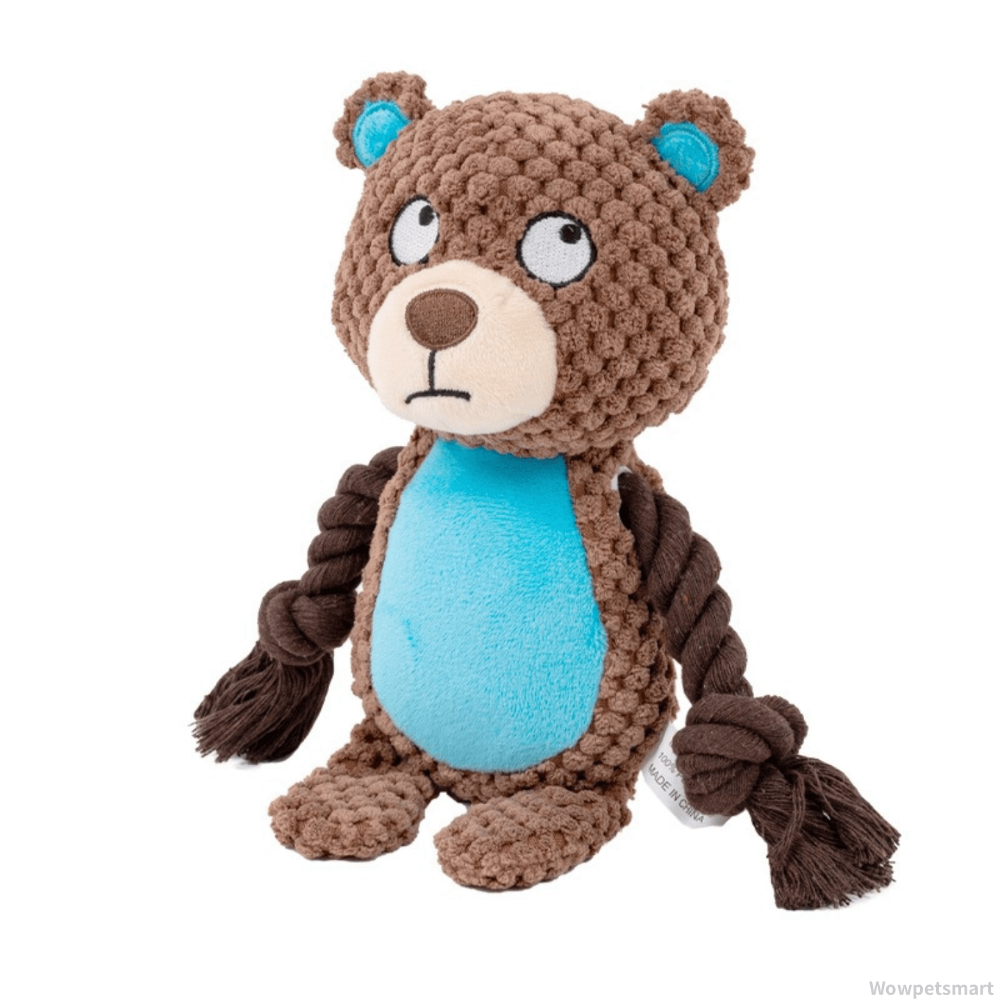 Jouet en Peluche Résistant pour Chiens - Durable et Squeaker Interactif
