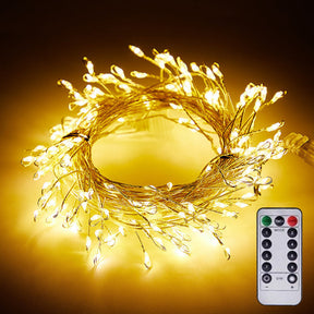 Guirlande Lumineuse en Fil de Cuivre - Télécommande et Ambiance Chaleureuse