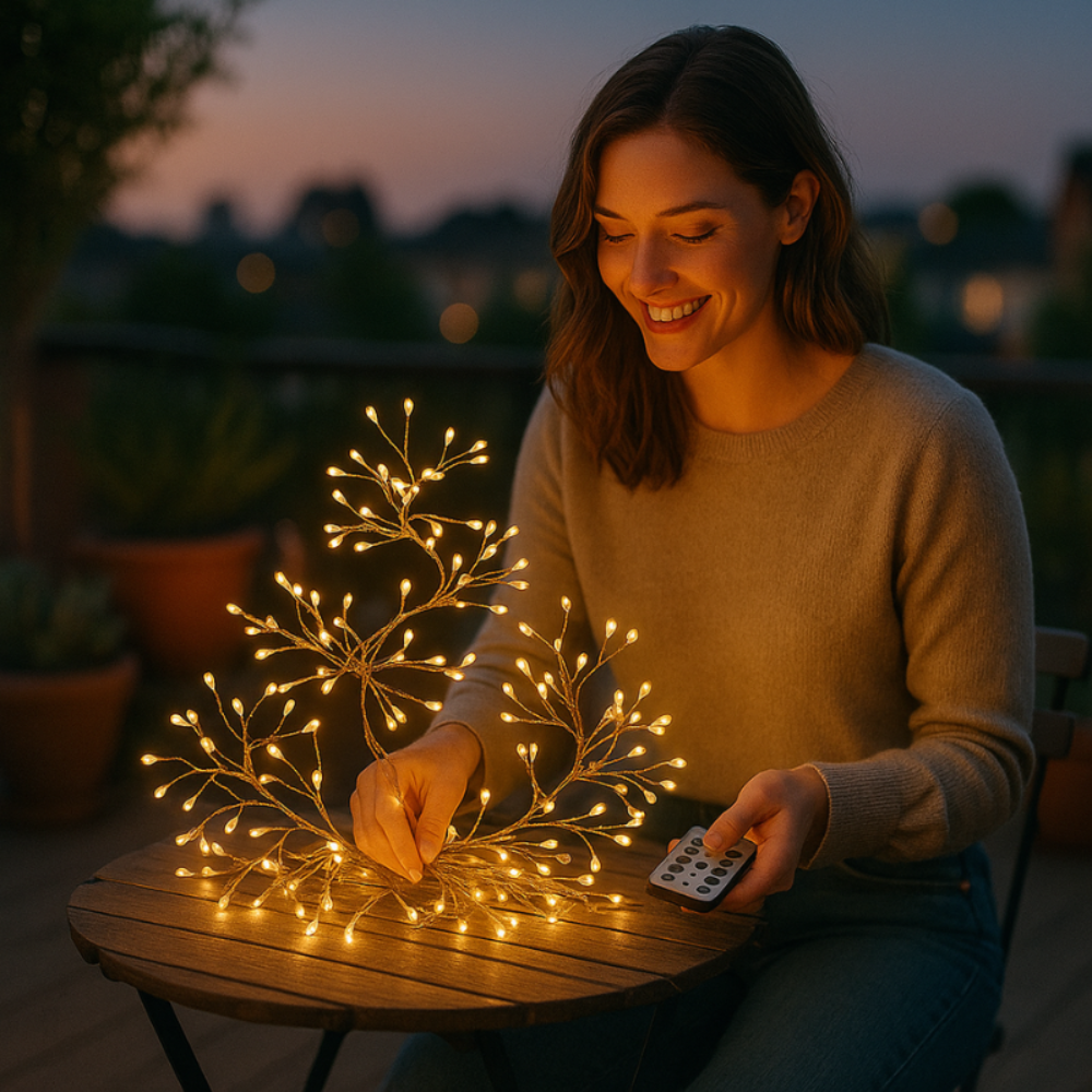 Guirlande Lumineuse en Fil de Cuivre - Télécommande et Ambiance Chaleureuse