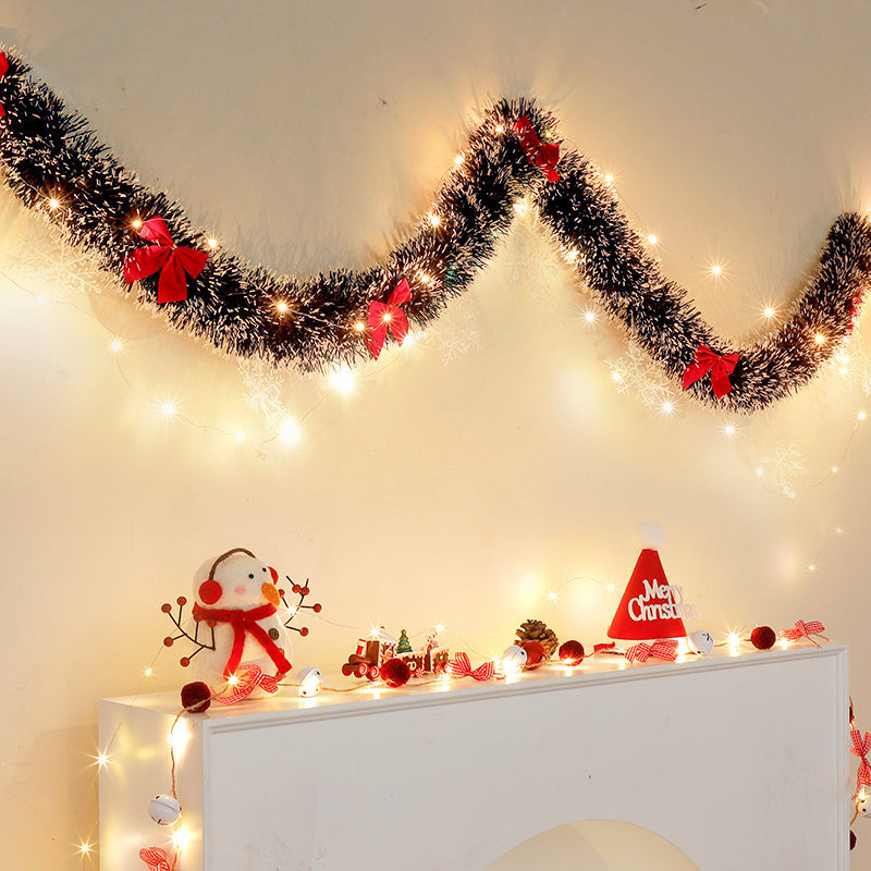Guirlandes Lumineuses LED de Noël - Ensemble de 2 Pièces pour Intérieur et Extérieur