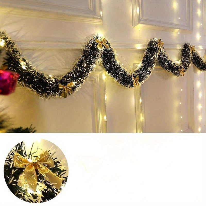 Guirlandes Lumineuses LED de Noël - Ensemble de 2 Pièces pour Intérieur et Extérieur