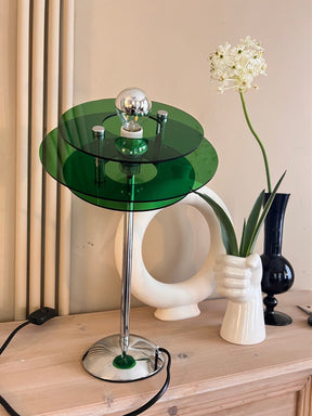 Lampe de Table Géométrique Élégante - Design Réfléchissant et Sophistiqué