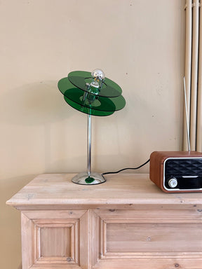 Lampe de Table Géométrique Élégante - Design Réfléchissant et Sophistiqué