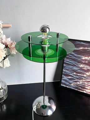Lampe de Table Géométrique Élégante - Design Réfléchissant et Sophistiqué