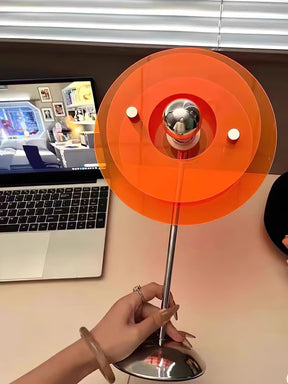 Lampe de Table Géométrique Élégante - Design Réfléchissant et Sophistiqué