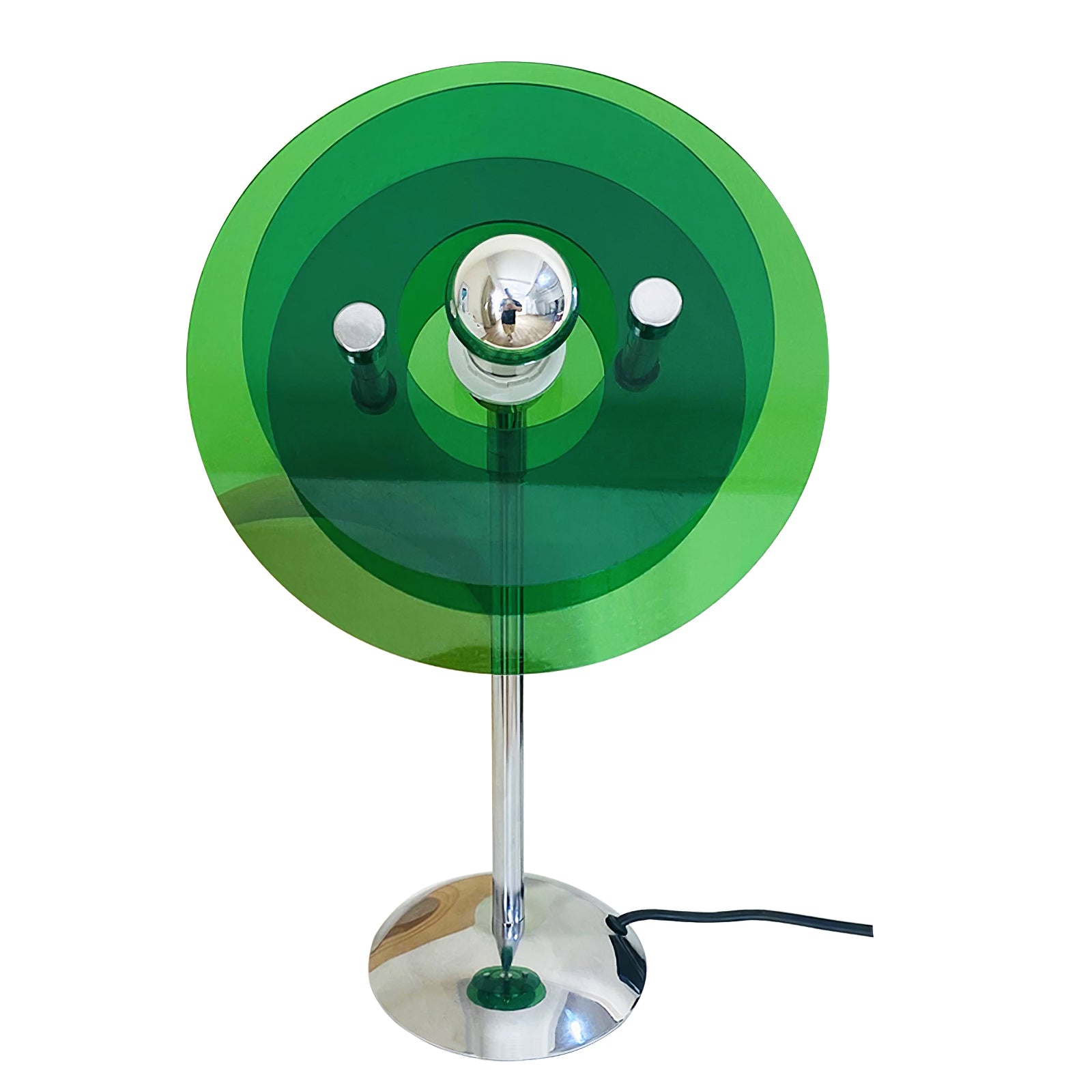Lampe de Table Géométrique Élégante - Design Réfléchissant et Sophistiqué