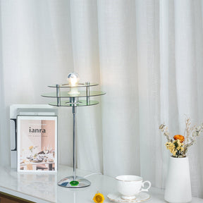 Lampe de Table Géométrique Élégante - Design Réfléchissant et Sophistiqué