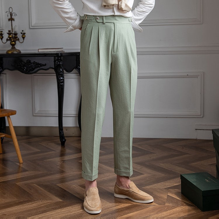 Pantalon Taille Haute Vintage - Look Rétro et Confortable