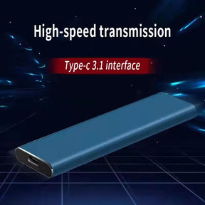 Disque Dur USB-C Portable - Transfert Rapide et Construction Durable