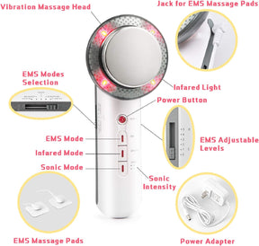 Appareil de Massage Ultrasonique EMS - Réduction de Graisse et Sculptage Efficace