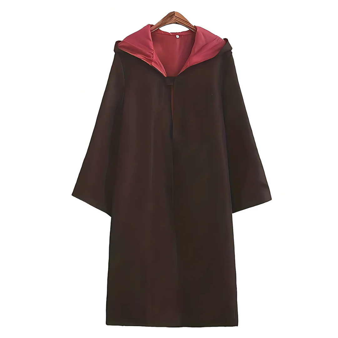 Cape de Sorcier Unisexe à Capuche - Costume Idéal pour Halloween et Cosplay