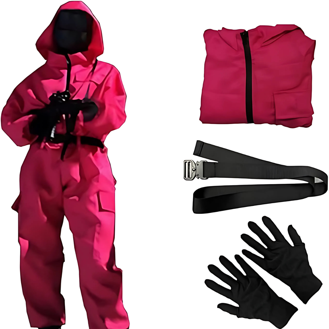 Costume d'Halloween Unisexe en Jumpsuit - Avec Capuche et Fermeture Éclair
