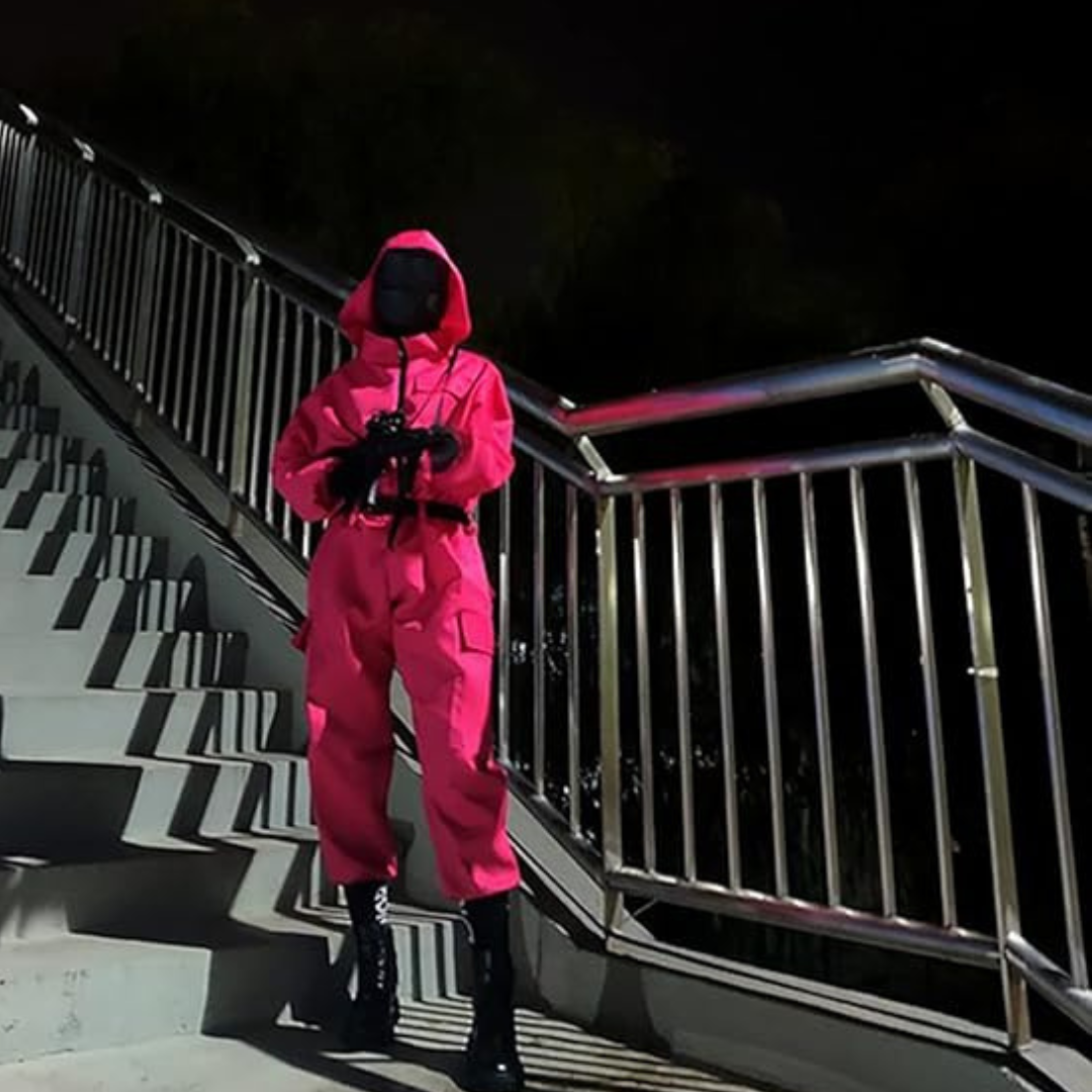 Costume d'Halloween Unisexe en Jumpsuit - Avec Capuche et Fermeture Éclair