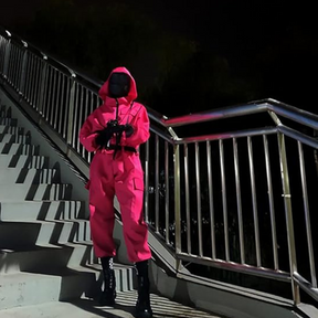 Costume d'Halloween Unisexe en Jumpsuit - Avec Capuche et Fermeture Éclair