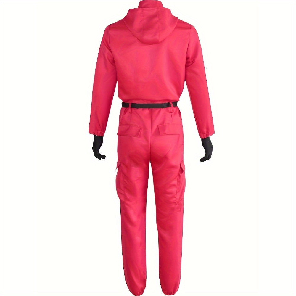 Costume d'Halloween Unisexe en Jumpsuit - Avec Capuche et Fermeture Éclair