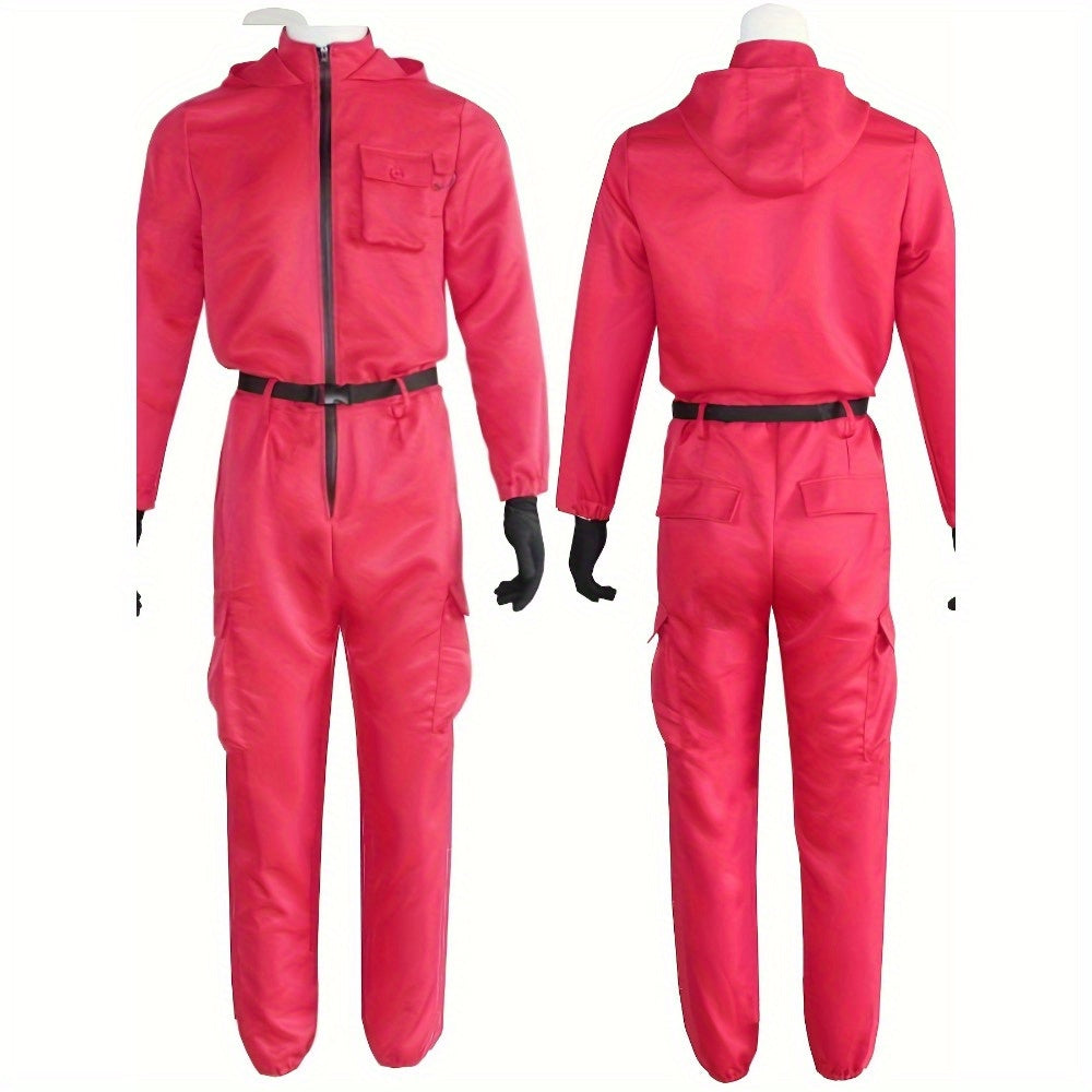 Costume d'Halloween Unisexe en Jumpsuit - Avec Capuche et Fermeture Éclair