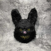 Masque Halloween Poilu Unisexe - Design Cartoon Effrayant et Confortable