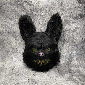 Masque Halloween Poilu Unisexe - Design Cartoon Effrayant et Confortable