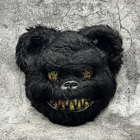 Masque Halloween Poilu Unisexe - Design Cartoon Effrayant et Confortable